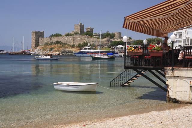 Bodrum Turkey Beach Restaurant Castle
